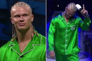 Haaland ra mắt bằng bộ đồ ngủ gây sốt và sốc