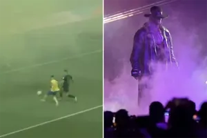 Ronaldo ghi bàn mà thủ môn không thể nhìn thấy bóng