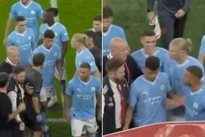 Haaland dính vào cuộc đụng độ dữ dội, Pep Guardiola không muốn nói tới