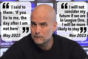 Pep Guardiola bị phát hiện nói dối về việc ở lại dẫn dắt Man City