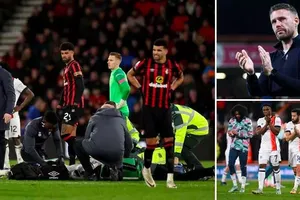 Cảnh tượng kinh hoàng trên sân Vitality, trận đấu ở Premier League bị hủy