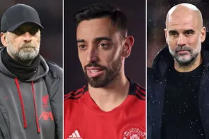 Bruno Fernandes đối mặt sự phẫn nộ từ fan MU vì Pep Guardiola và Klopp