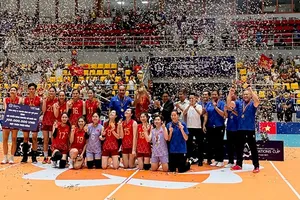 Bóng chuyền nữ Việt Nam lập hat-trick vô địch AVC Nations Cup