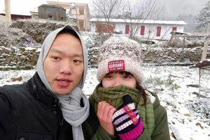 Chùm ảnh băng tuyết trắng trời miền Bắc