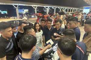 Thực tập sinh Việt Nam xuất cảnh sang Nhật Bản làm việc. Ảnh: P.ĐIỀN