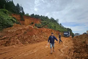 5 ngày, 4 lần đất đá đổ xuống đèo Đại Ninh, giao thông ùn tắc cục bộ