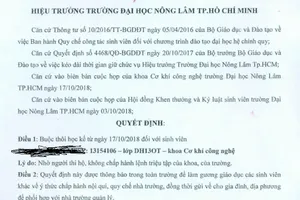 Nhờ người thi hộ, nhiều sinh viên bị đình chỉ học