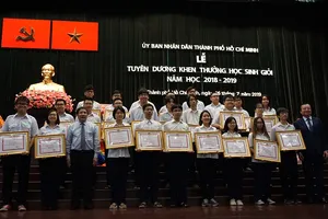 TP.HCM tổ chức tuyên dương học sinh giỏi năm học 2018-2019.