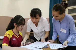 Thí sinh tham dự kỳ thi THPT quốc gia năm 2019. Ảnh: HOÀNG GIANG