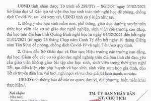Thêm 2 tỉnh quyết định không giao bài tập cho HS vào dịp tết