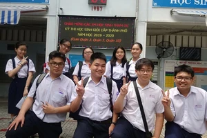 Học sinh tham dự kỳ thi học sinh giỏi năm học 2019-2020