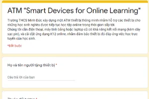 Trường học kêu gọi xây dựng ATM điện thoại thông minh giúp học sinh học online