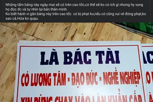 Các 'bác tài' kêu gọi nhau không chạy vào làn khẩn cấp