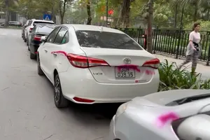 Loạt ô tô bị 'người lạ' xịt sơn: Xử lý ra sao?