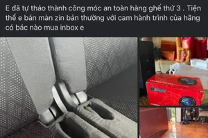 Tự ý tháo dây đai an toàn của hàng ghế sau ô tô có thể bị phạt lên đến 16 triệu đồng