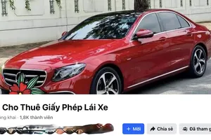 Lại rầm rộ việc cho thuê bằng lái xe để nộp phạt nguội trước lễ 30-4