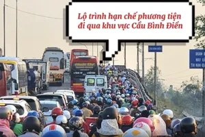 CSGT hướng dẫn lộ trình hạn chế khi qua khu vực cầu Bình Điền