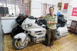 Xe mô tô phân khối lớn nhập lậu do lực lượng quản lý thị trường tỉnh Long An bắt giữ. Nguồn Internet