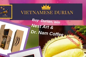 Người Úc mua sầu riêng Việt được khuyến mãi yến, cà phê 