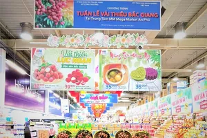 Một siêu thị bán vải thiều Bắc Giang với giá không lợi nhuận