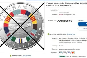 Yêu cầu sàn thương mại điện tử rà soát gỡ bỏ vật phẩm đồng 2 đôla Úc có hình 'cờ vàng' vi phạm