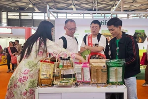 Doanh nghiệp Việt tham gia hội chợ ở Trung Quốc. Ảnh: T.QUỲNH