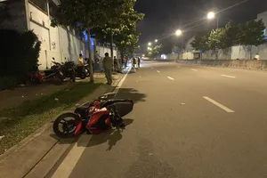 Xe máy trượt dài ở đường Phạm Văn Đồng, 1 thanh niên tử vong