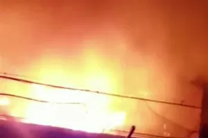 Cháy bãi giữ xe vi phạm Công an TP Thủ Đức