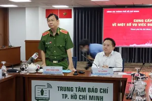 Công an TP.HCM thông tin một số vụ án dư luận quan tâm trên địa bàn. Ảnh: T.SANG