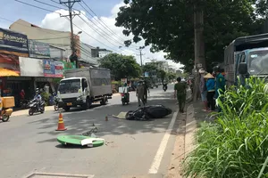 TP Thủ Đức: Người phụ nữ bị xe ben cán tử vong