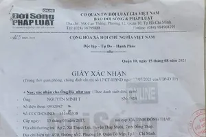 Công an Củ Chi khởi tố nhóm người giả giấy xác nhận báo chí, giả giấy đi đường 