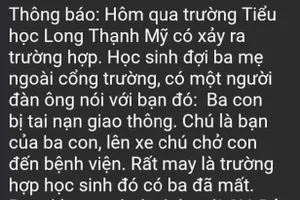 Thực hư thông tin lừa học sinh 'ba bị tai nạn và yêu cầu lên xe chở đi'