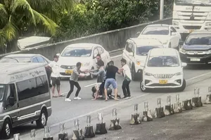 Công an làm việc với nhóm chặn xe đánh người trên cao tốc Long Thành – Dầu Giây