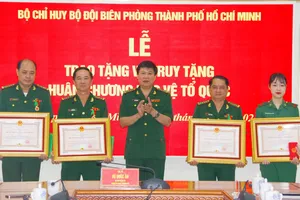 5 chiến sĩ Biên phòng TP.HCM được tặng, truy tặng Huân chương Bảo vệ Tổ quốc