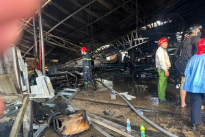 Hoả hoạn thiêu rụi xưởng gỗ tại TP Thủ Đức