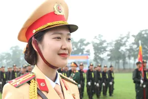 Học viên Nguyễn Thị Ngọc Anh, 21 tuổi, đến từ Học viện An ninh (T01), được giao đảm nhiệm vị trí Khối trưởng Khối nữ CSGT