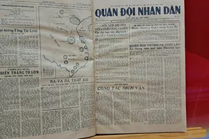 Triển lãm báo Quân đội Nhân dân xuất bản tại chiến trường Điện Biên Phủ 70 năm trước
