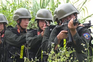 Cận cảnh các chiến sĩ Cảnh sát đặc nhiệm tham dự huấn luyện nâng cao đặc biệt