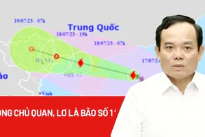 Phó Thủ tướng: 'Không chủ quan, lơ là bão số 1'