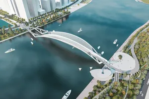 Video: Chiêm ngưỡng cầu đi bộ hình lá dừa bắc qua sông Sài Gòn qua phối cảnh 3D