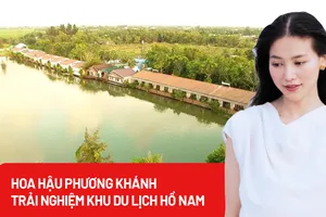 Video: Hoa hậu Phương Khánh trải nghiệm Khu du lịch sinh thái Hồ Nam, Bạc Liêu