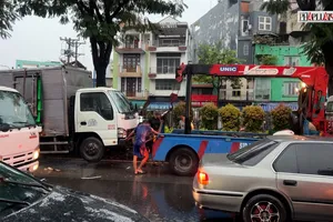 Video: Xe tải tông dải phân cách rồi lật nhào, tài xế không qua khỏi