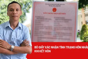 Bỏ giấy xác nhận tình trạng hôn nhân khi kết hôn, có hợp lý?