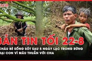 Bản tin tối 22-8: Nhờ đâu cháu bé 6 tuổi sống sót trong 5 ngày lạc trong rừng?; Mâu thuẫn với cha lại đi hại người con