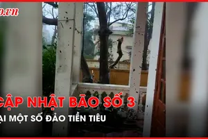 Cập nhật ảnh hưởng bão số 3 tại các đảo tiền tiêu