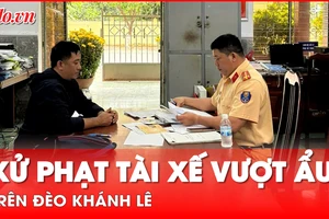Video: Cận cảnh tài xế vượt ẩu trên đèo Khánh Lê suýt gây tai nạn