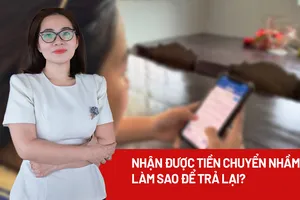 Nhận được tiền chuyển nhầm, làm sao trả lại hợp pháp, tránh rắc rối?