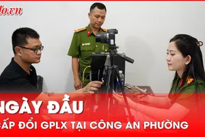 Video: Ngày đầu thực hiện cấp đổi giấy phép lái xe tại công an phường ở TP.HCM