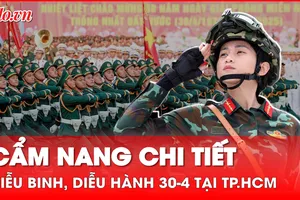 Lộ trình, địa điểm xem diễu binh, diễu hành dịp 30-4 ở TP.HCM