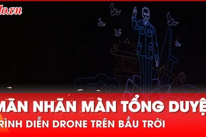 Video: Màn tổng duyệt trình diễn drone trên bầu trời TP.HCM 